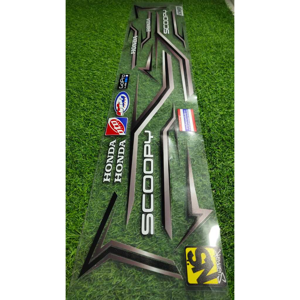 Striping Scoopy Garis Simple Lis Bahan Bening Polet Sticker Variasi Transparan