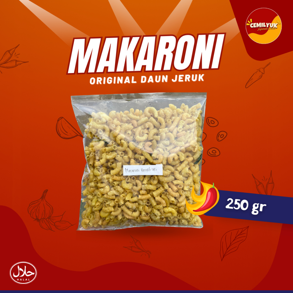 

Makaroni Renyah Original Daun Jeruk VIRAL! 250gr