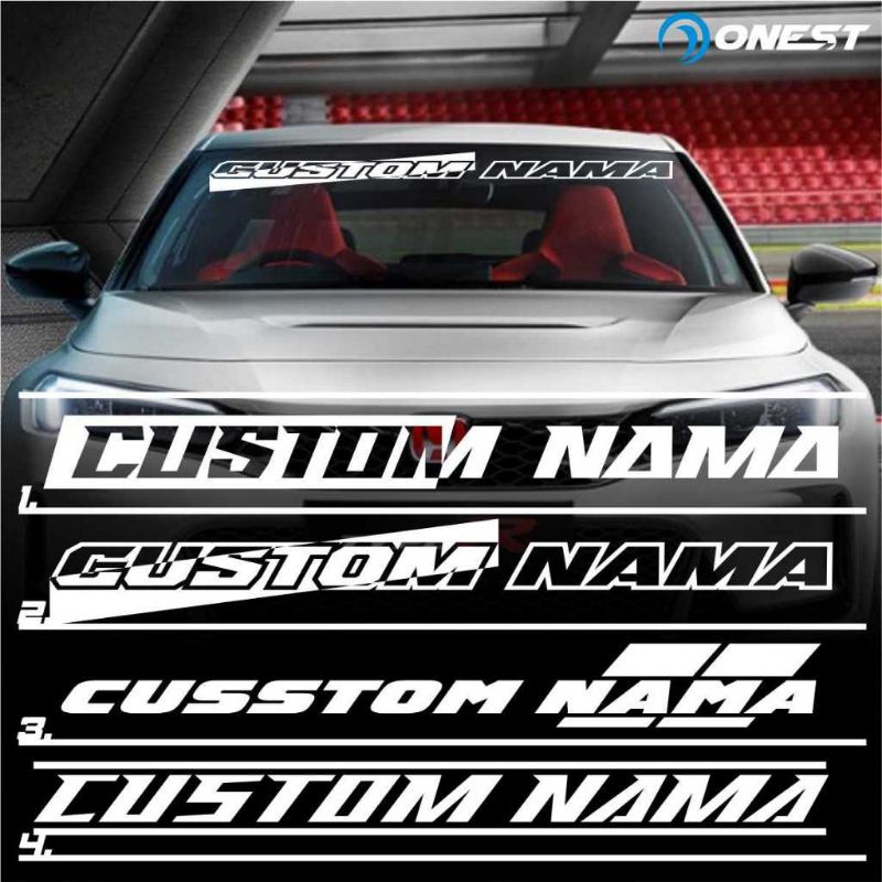 Sticker kaca depan mobil custom sticker terlaris kaca depan mobil custom stiker kaca depan mobil cus