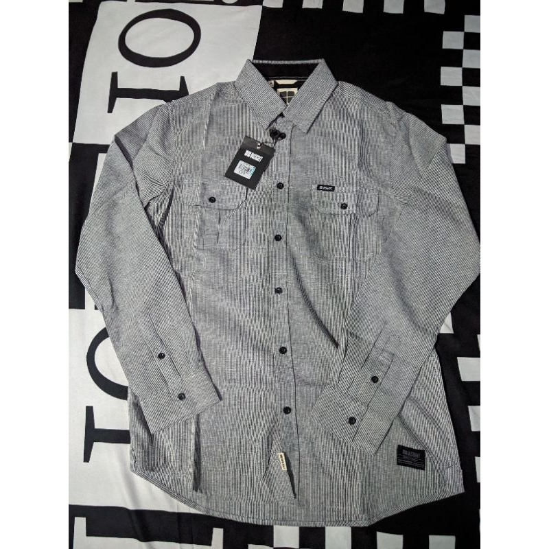 Insight Kemeja Pria Lengan Panjang Abu C Vermillion Long Shirt ORIGINAL 100%