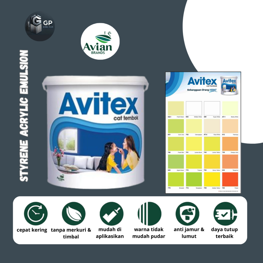 CAT TEMBOK AVITEX 5 KG