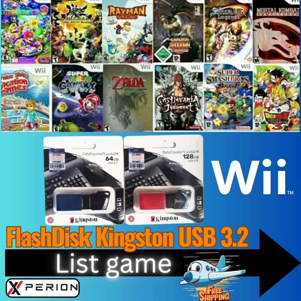 USB FlashDisk Kingston DTX isi game Wii & Gamecube update terus
