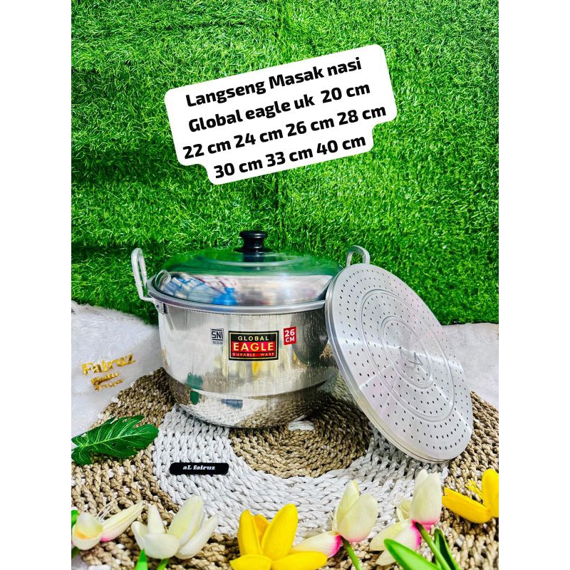 Langseng kukus masak nasi eagle / panci kukus /