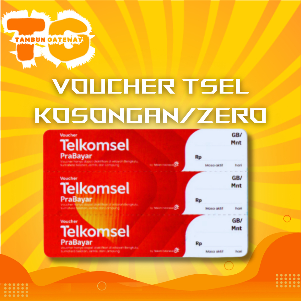 Voucher Telkomsel  Kosong / Voucher Telkomsel Zero