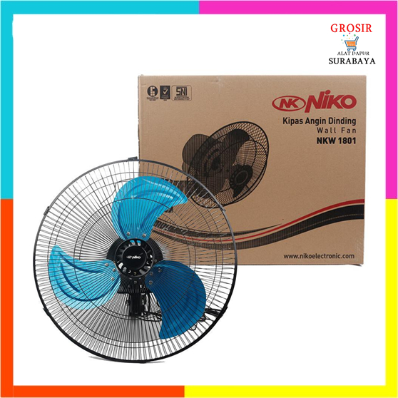 NIKO KIPAS ANGIN DINDING NK 1801 / Niko Kipas Angin NK 1801 Remote