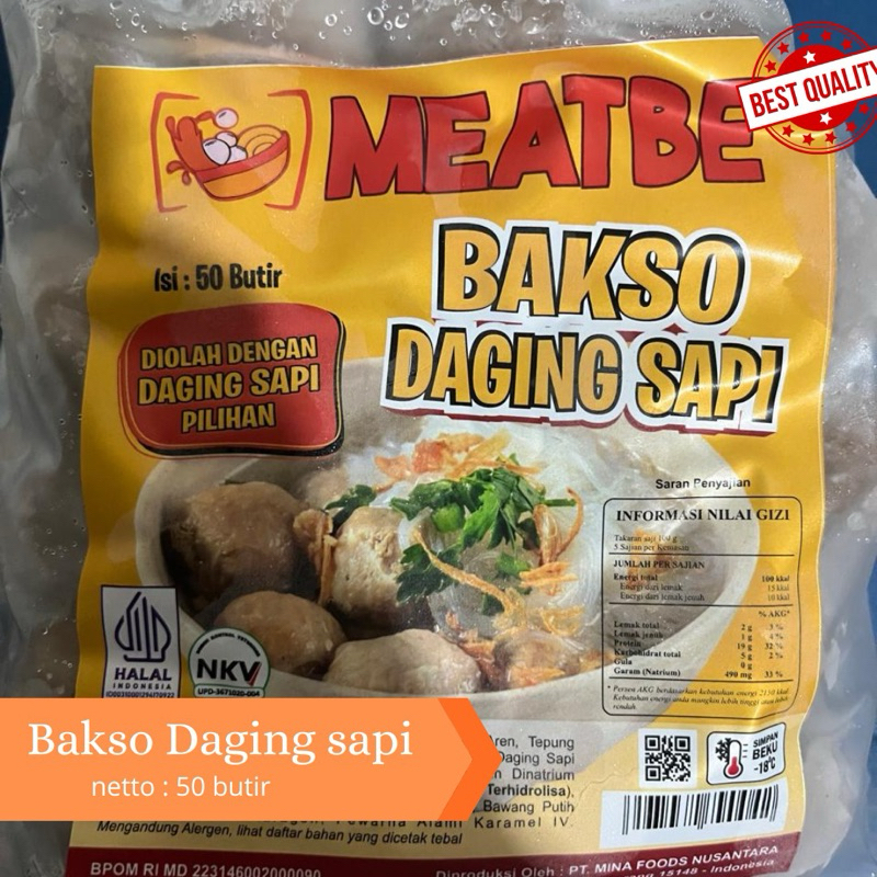 

Meatbe Bakso Daging Sapi Premium