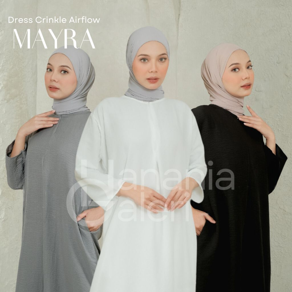 Dress Polos Crinkle Airflow Busui Friendly Mayra