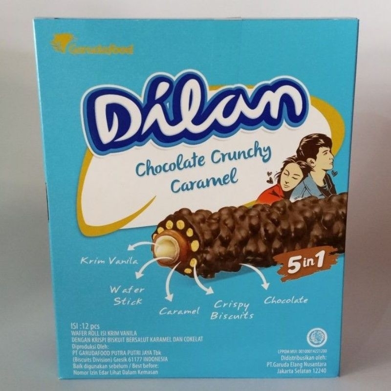 

Dilan Chocolate Crunchy Caramel Isi:12 pcs