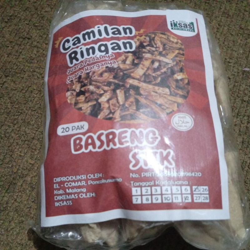 

Basreng stik camilan ringan 20 pak kecil