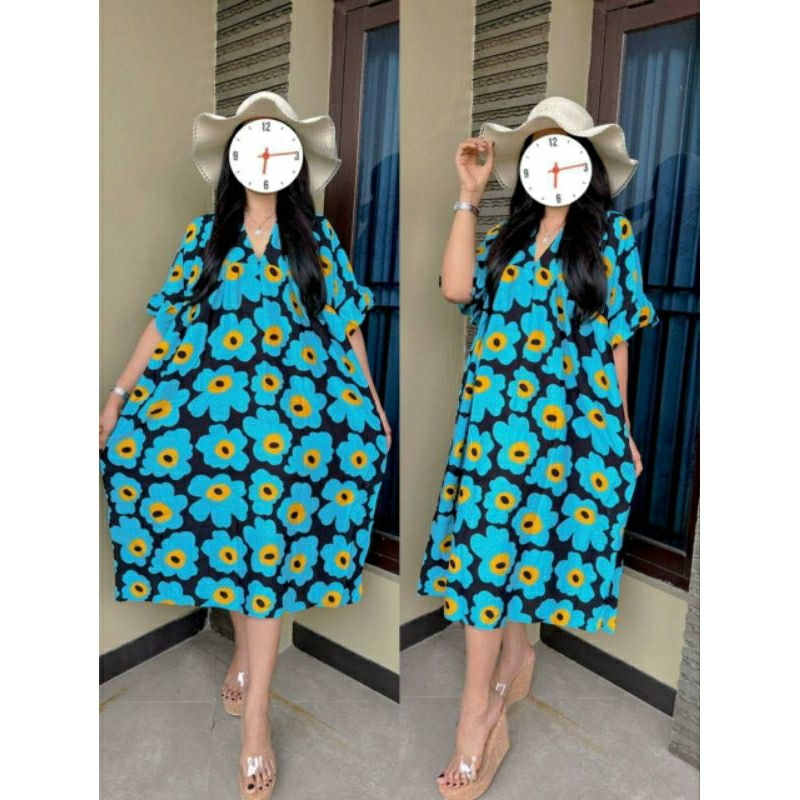 Daster Jumbo Ld 130 Reseleting Depan Busui Freindly Katun Rayon Premium