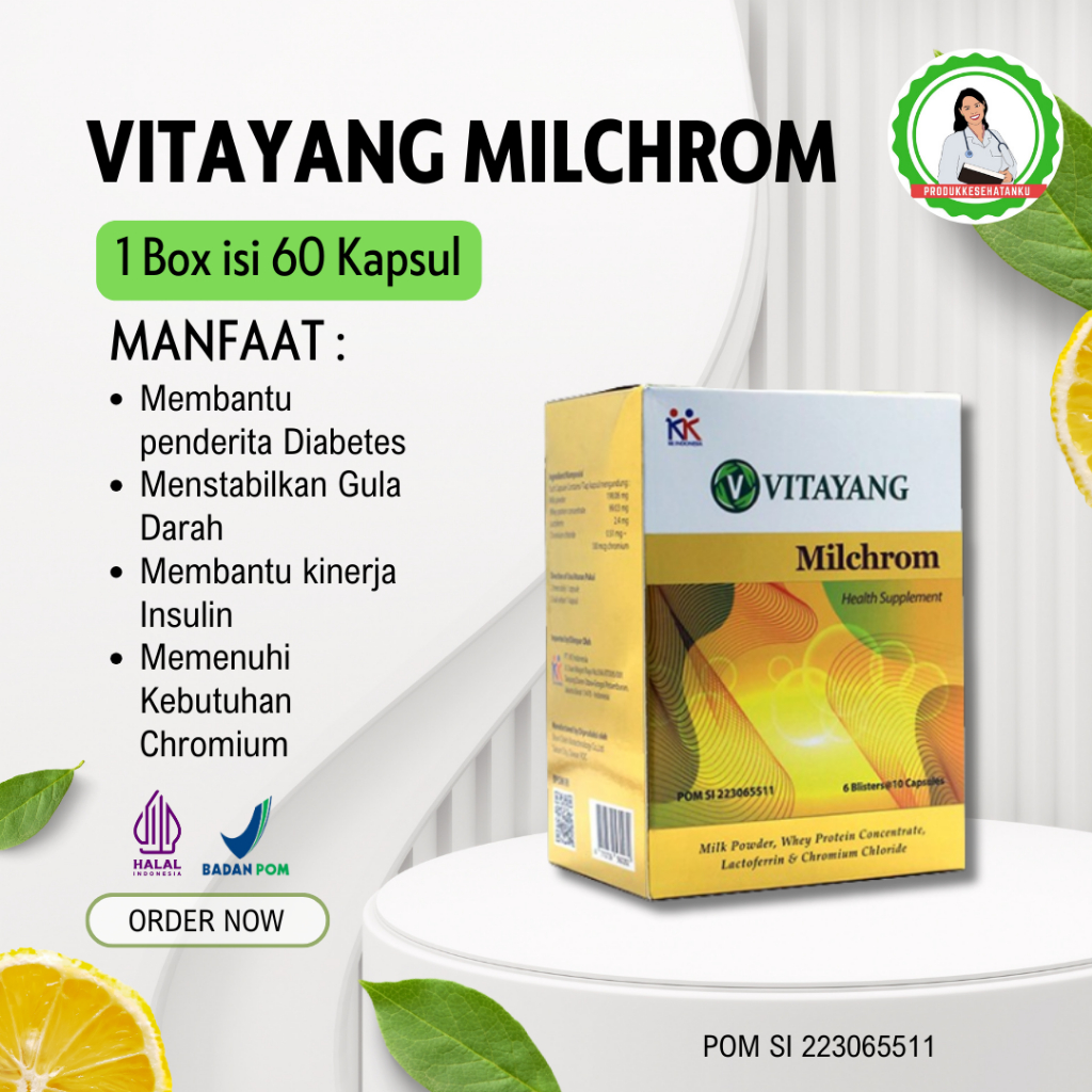 Vitayang Milchrom Suplemen Diabetes Obat Diabetes Original KK Indonesia