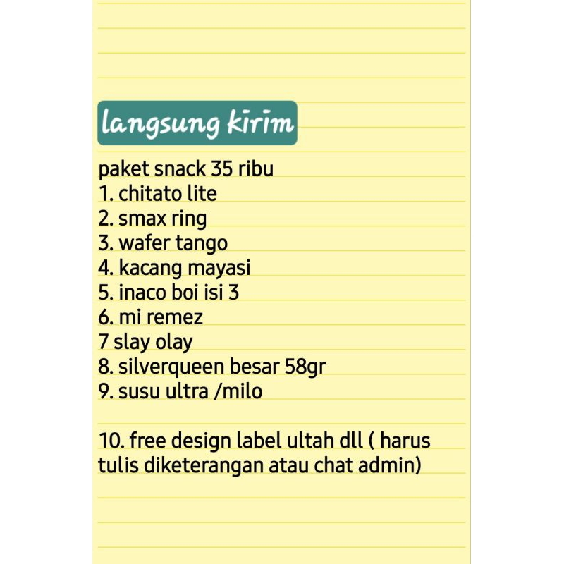 New paket snack ultah/ulang tahun/bingkisan snack ultah anak premium