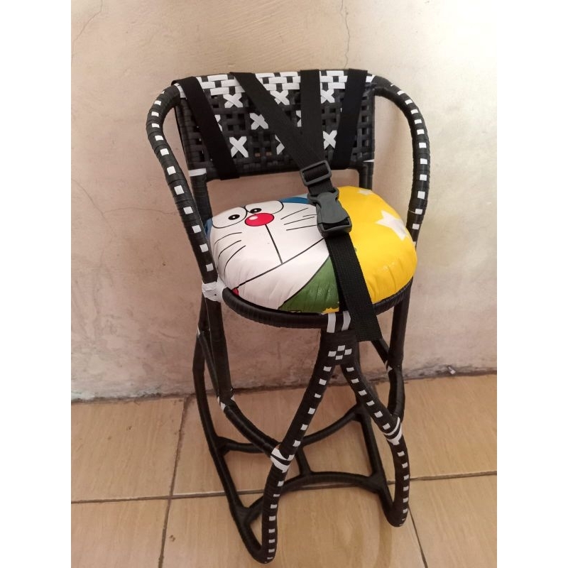 kursi rotan motor matic / bangku rotan motor beat vario mio scopy / dudukan anak motor matic / jok d