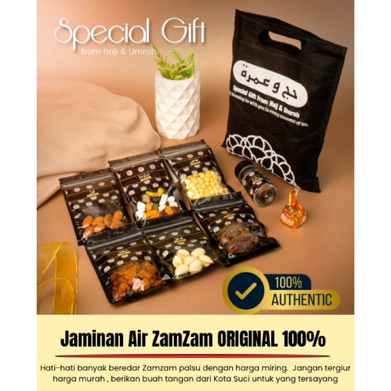 

Paket Kamil hitam souvenir oleh oleh haji dan umroh lengkap dengan tas premium mewah malang grosir lusinan