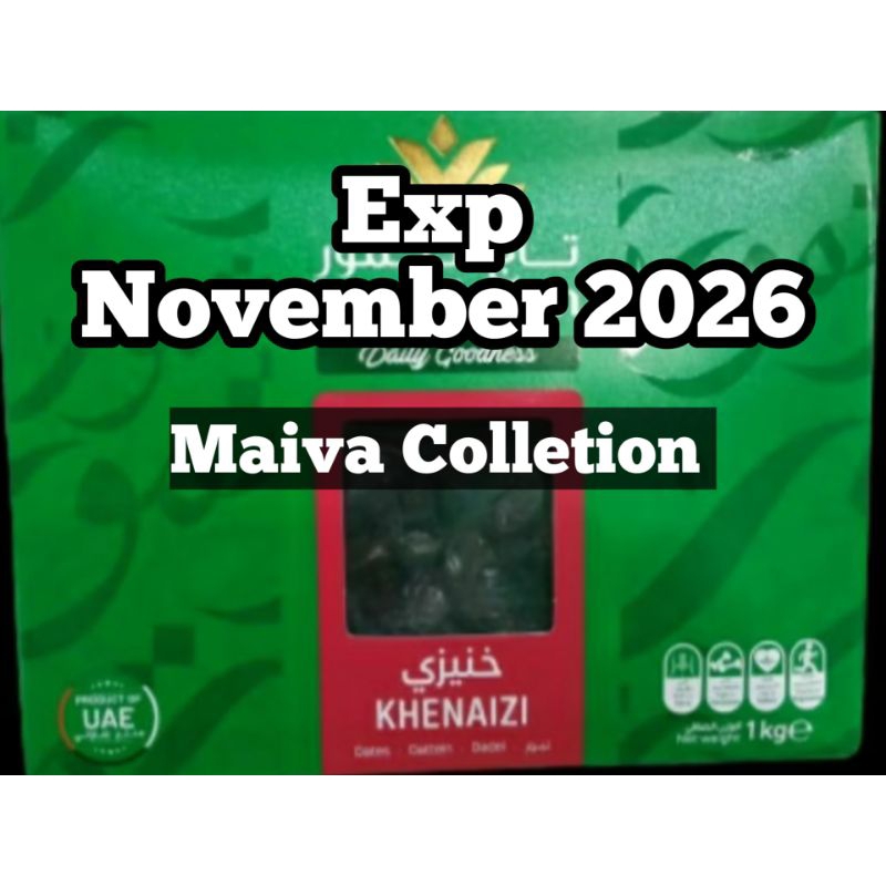 

Baru Exp NOVEMBER 2026 KURMA DATE CROWN KHENAIZI 1KG/KURMA KHENAIZI 1KG/Khenaizi 1KG