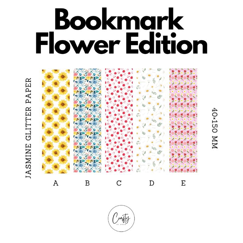 

Pembatas Buku Gambar Bunga Bookmark Flower Edition