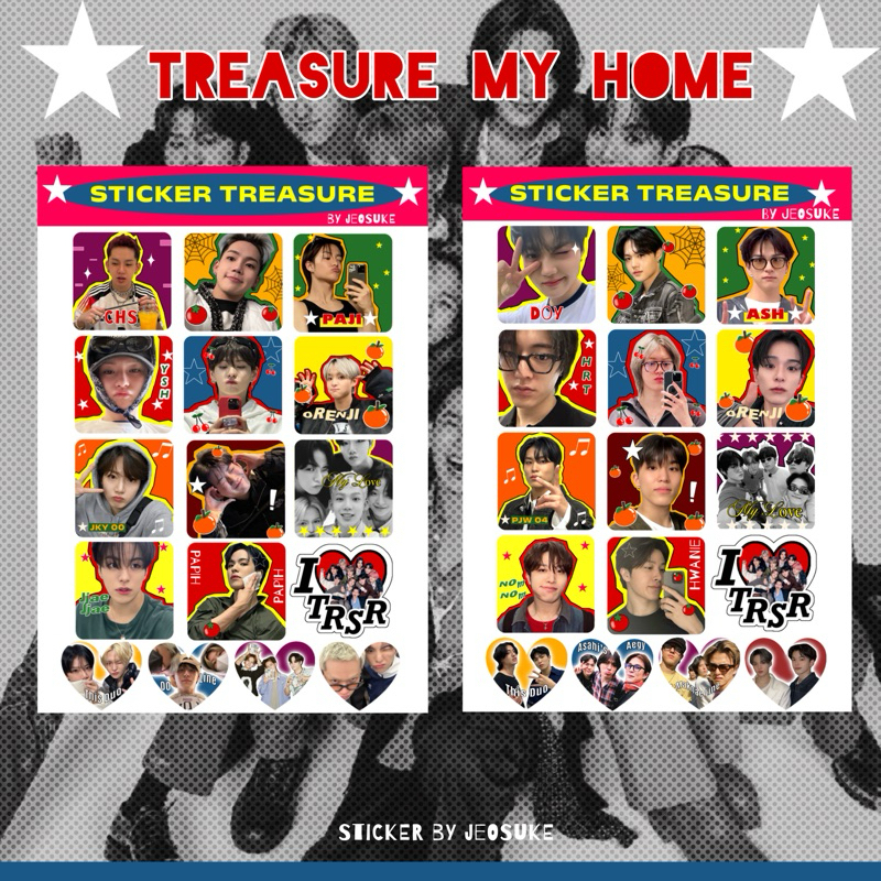 

STICKER TREASURE MURAH UKURAN A6