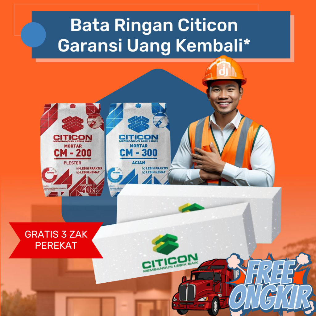 Hebel Bata Ringan Citicon Isi 11.52 Kubik Untuk Wilayah Kabupaten Tegal Jawa Tengah ~ Hebel Perkubik