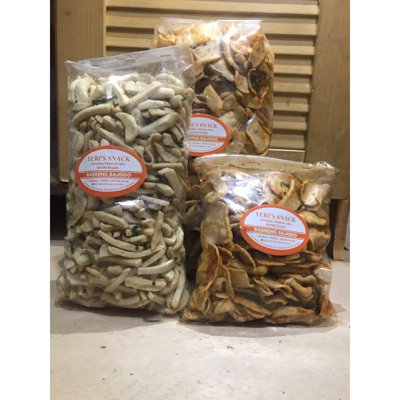 

Basreng pedas daun jeruk 500gram keripik basreng daun jeruk