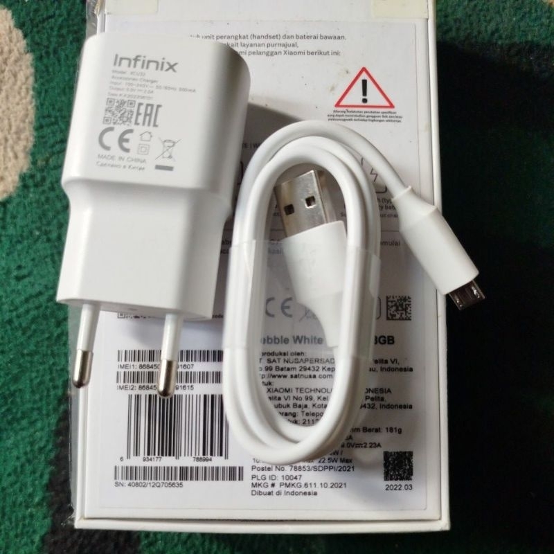 Charger ori bawaan infinix micro