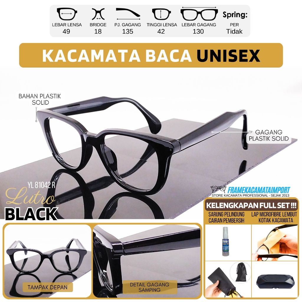 Kacamata Baca Pria Wanita Kualitas Optik