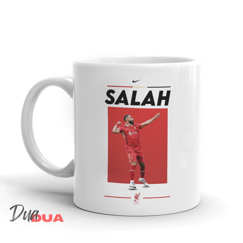 Mug Gelas Salah Liverpool Team Cangkir M Salah YNWA LFC art