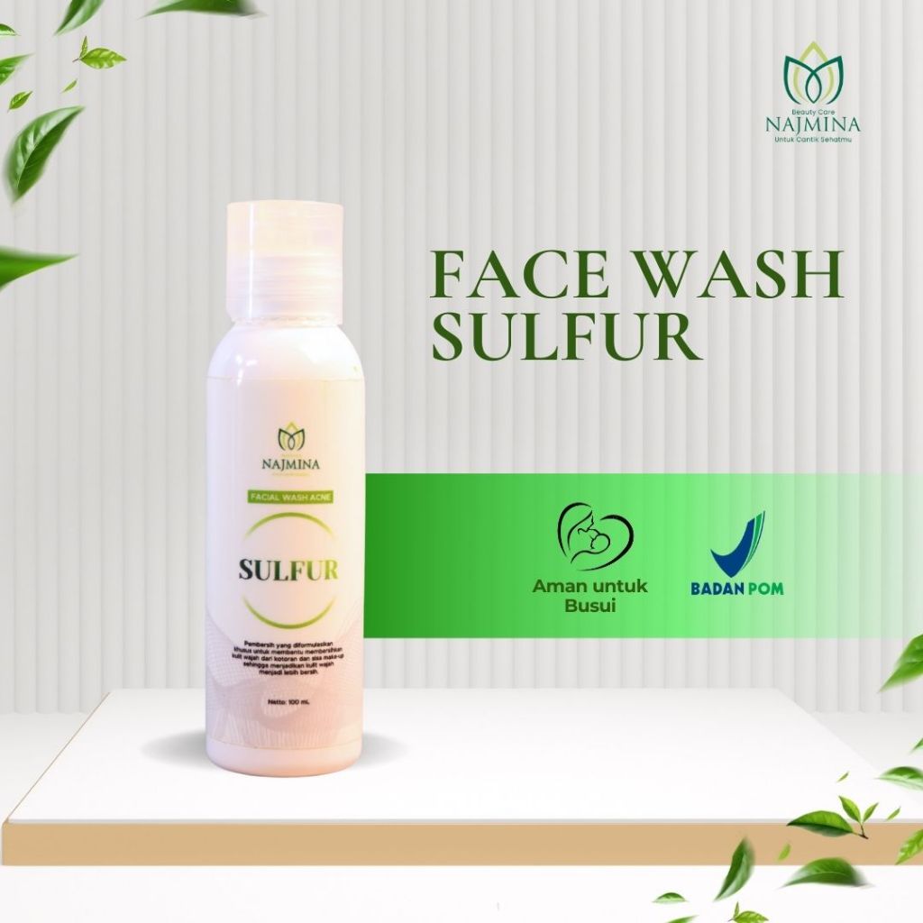Facial Wash Acne Sulfur by Najmina Beautycare