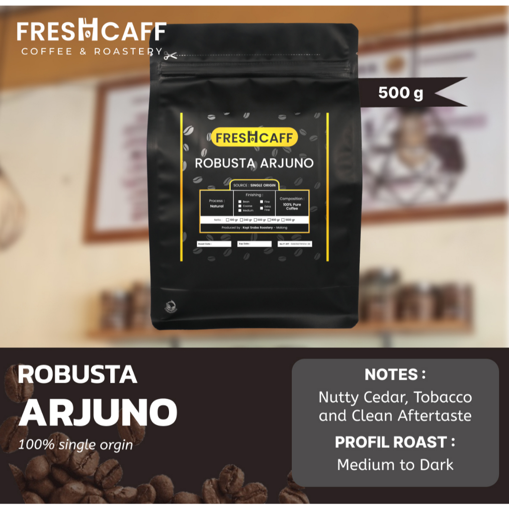 

Kopi Robusta Arjuno 500 gram