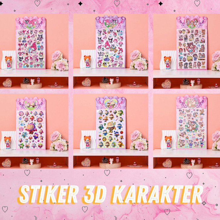 

-SS- STIKER 3D TIMBUL DEKORASI / STIKER TEMPELAN ANAK ANAK KARAKTER / STICKER GAMBAR DEKORASI CEWE COWO