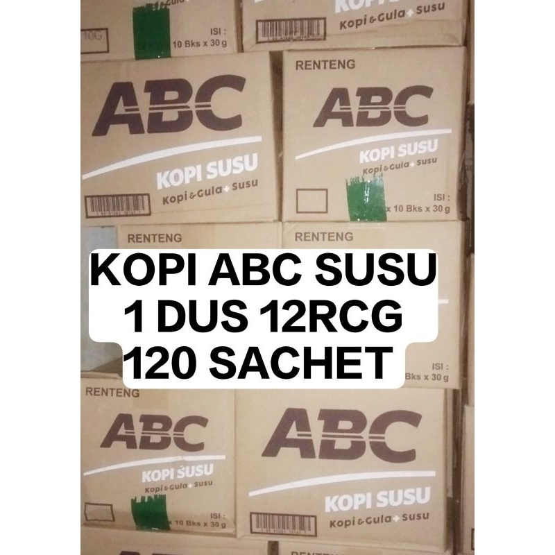 

KOPI ABC SUSU 1 DUS ISI 12 RENCENG 120 SACHET