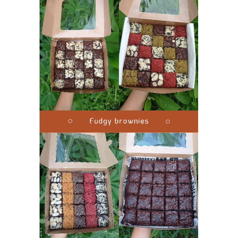 

FUDGY BROWNIES SHINY CRUSH/ BROWNIES PANGGANG UK 20X20 ISI 25 POTONG