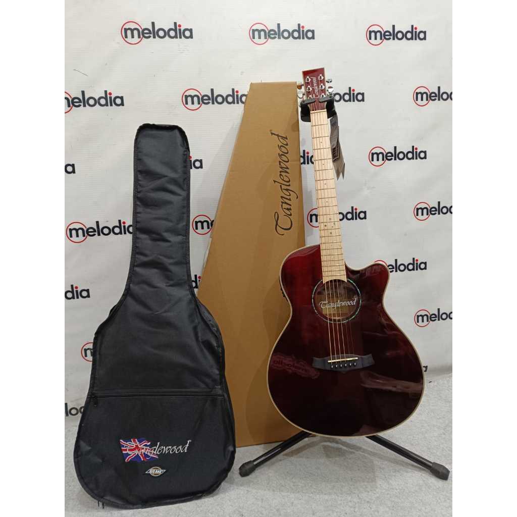Tanglewood TW-4CE BLB, AE. Guitar Super Folk W/Tanglewood Premium Plus Eq Blonde Gloss