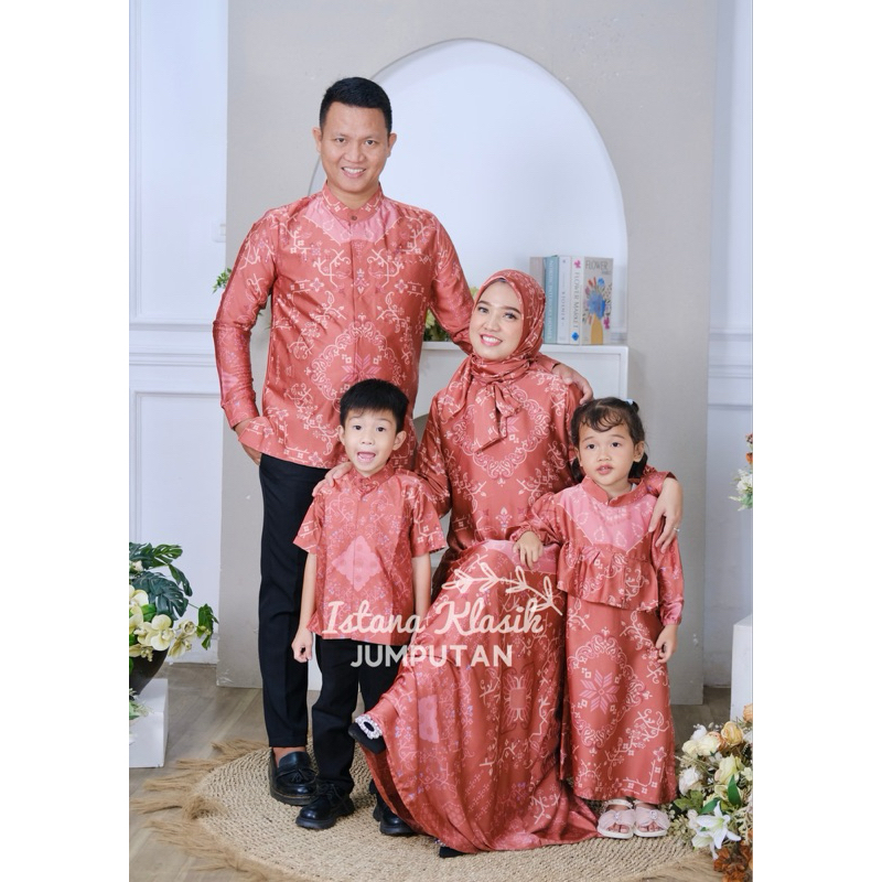 FAMILY SET JUMPUTAN CAPPADOCIA FREE HIJAB KOKO PRIA KOKO ANAK COUPLE DRESS IBU DAN ANAK GAMIS ANAK C