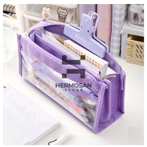 

Pouch Storage Fungsional Kotak Tempat Pensil Alat Make Up Skincare Alat Tulis Perlengkapan Sekolah Stasionery Ukuran Tas Besar