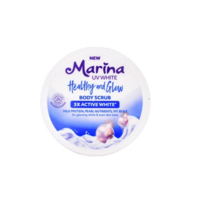 Marina UV White Body Scrub | Body Scrub Marina | Lulur Marina | Body Scrub | Lulur
