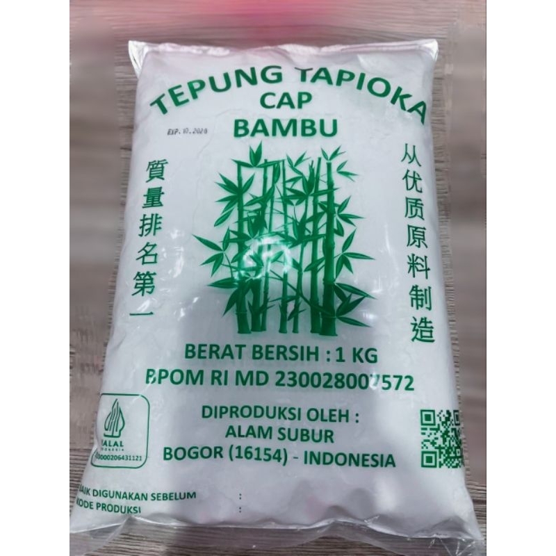 

Tapioka Cap Bambu Berat Bersih 1 KG