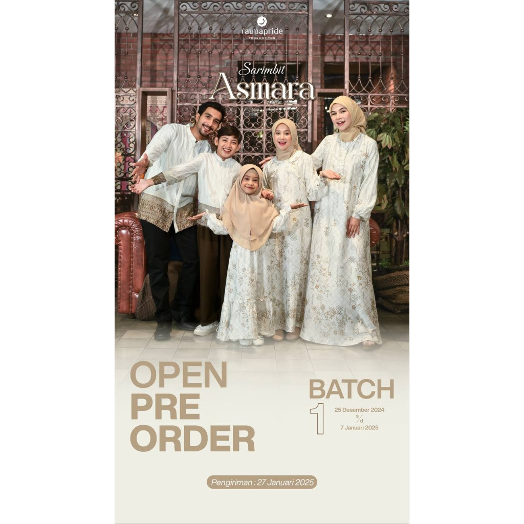 #RAUNAPRIDE#SARIMBIT KELUARGA#SET MUSLIM#PAKAIAN COUPLE