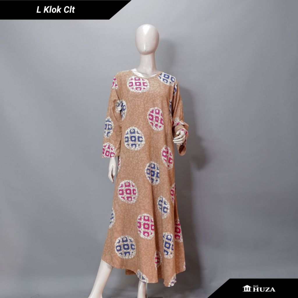 Batik Huza Daster Batik | Daster Panjang | Longdress Batik Klok Clt