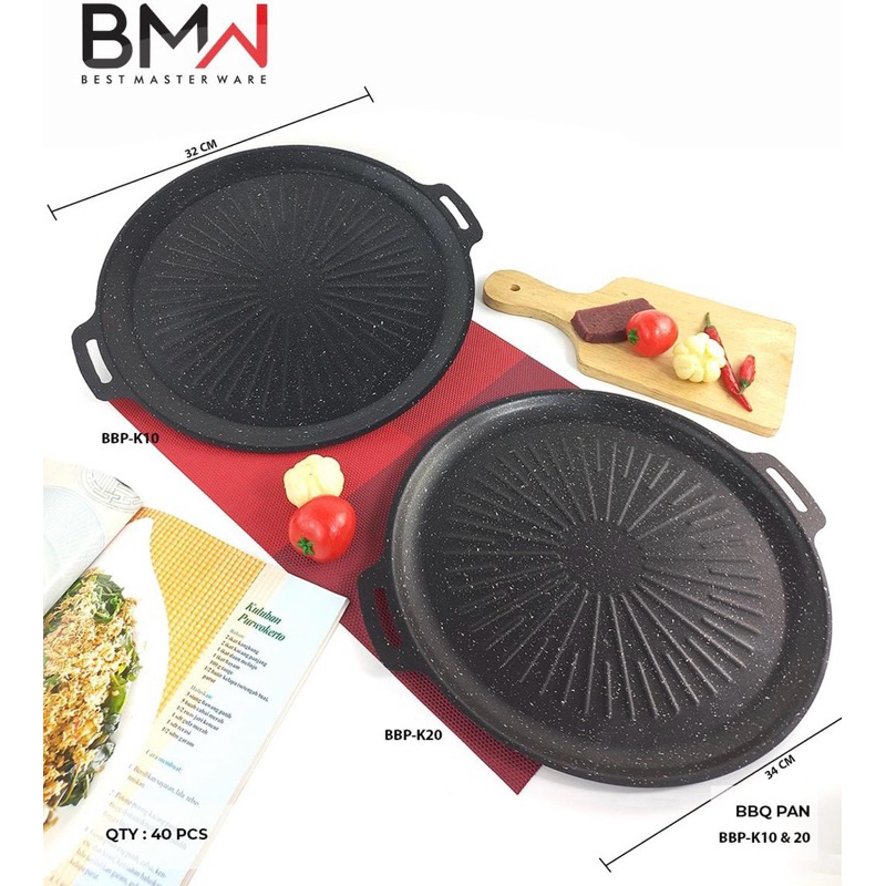 Alat Panggangan BBQ Grill Pan Korean wajan PREMIUM pemanggang anti lengket Ketalat Panggangan Portab