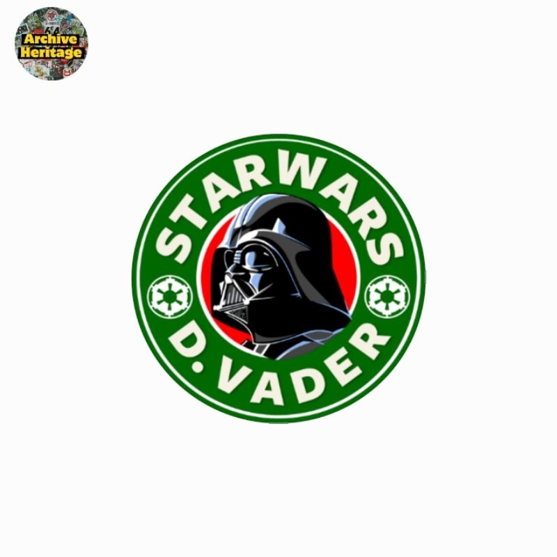 

sticker Star Wars D Vader logo fun art stiker