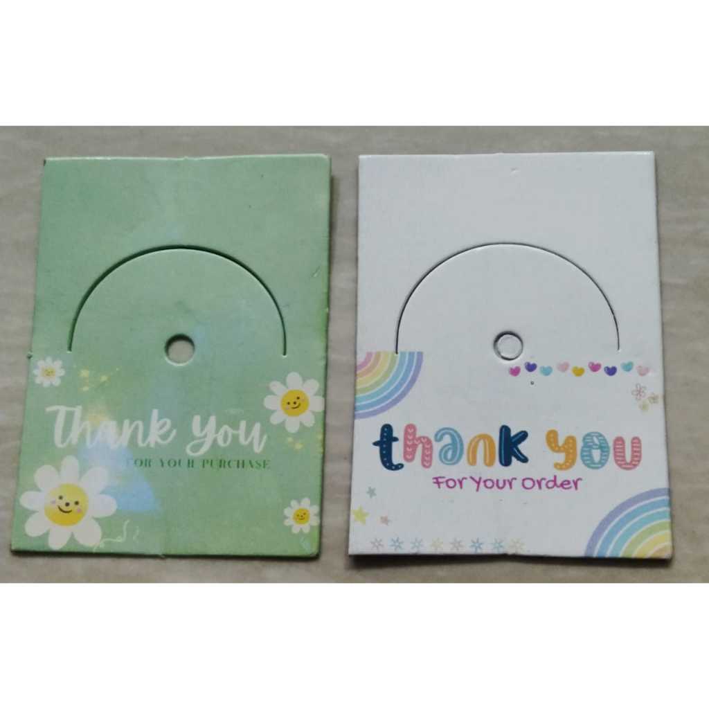 

Hangtag Aksesoris kertas gantungan produk label pajangan "Thankyou" Jual Per Dua pcs
