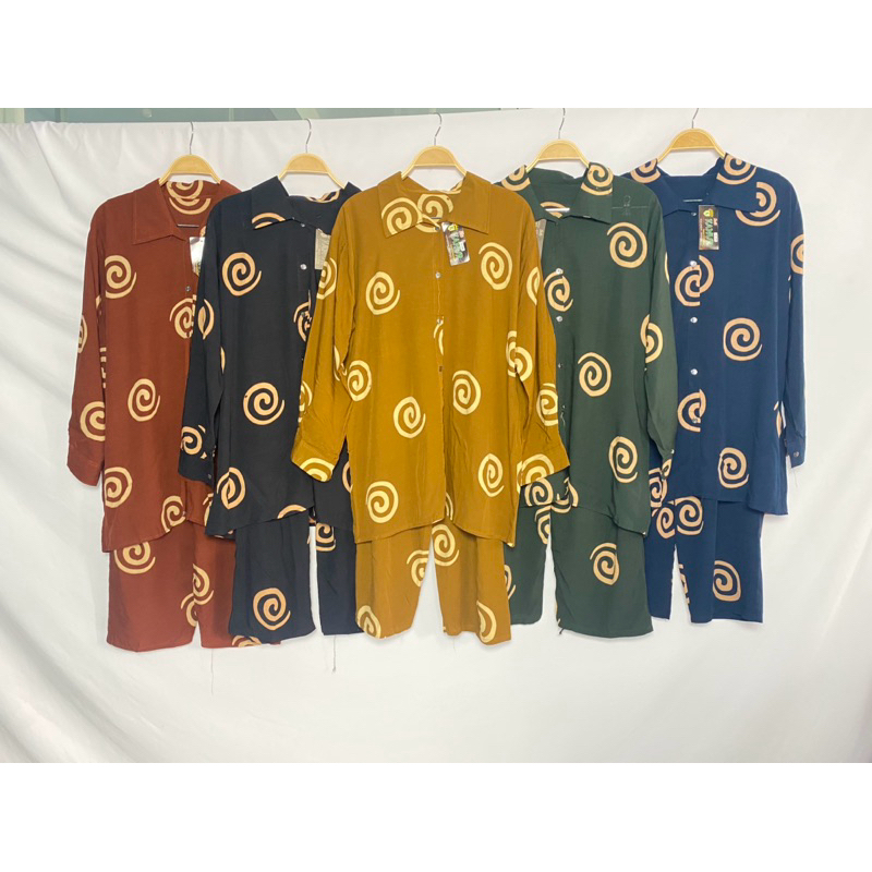 SETELAN TIDUR BATIK PEKALONGAN KANUR JUMBO / SETELAN RUMAHAN WANITA TIDUR