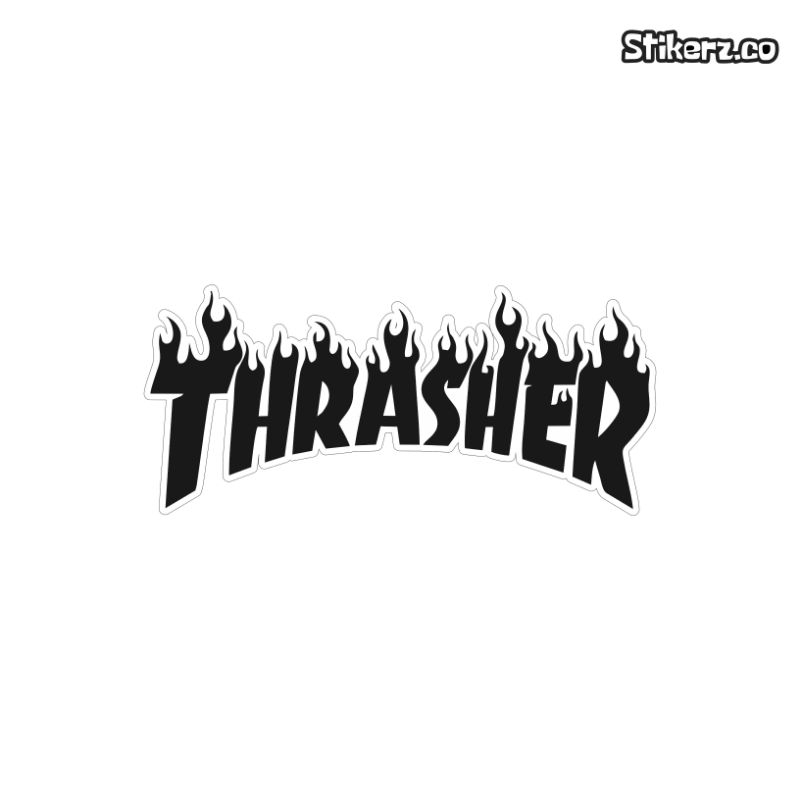 

STIKER TRASHER STIKER BRAND STIKER DISTRO LAPTOP HANDPHONE BOTOL MINUM HELM KOPER