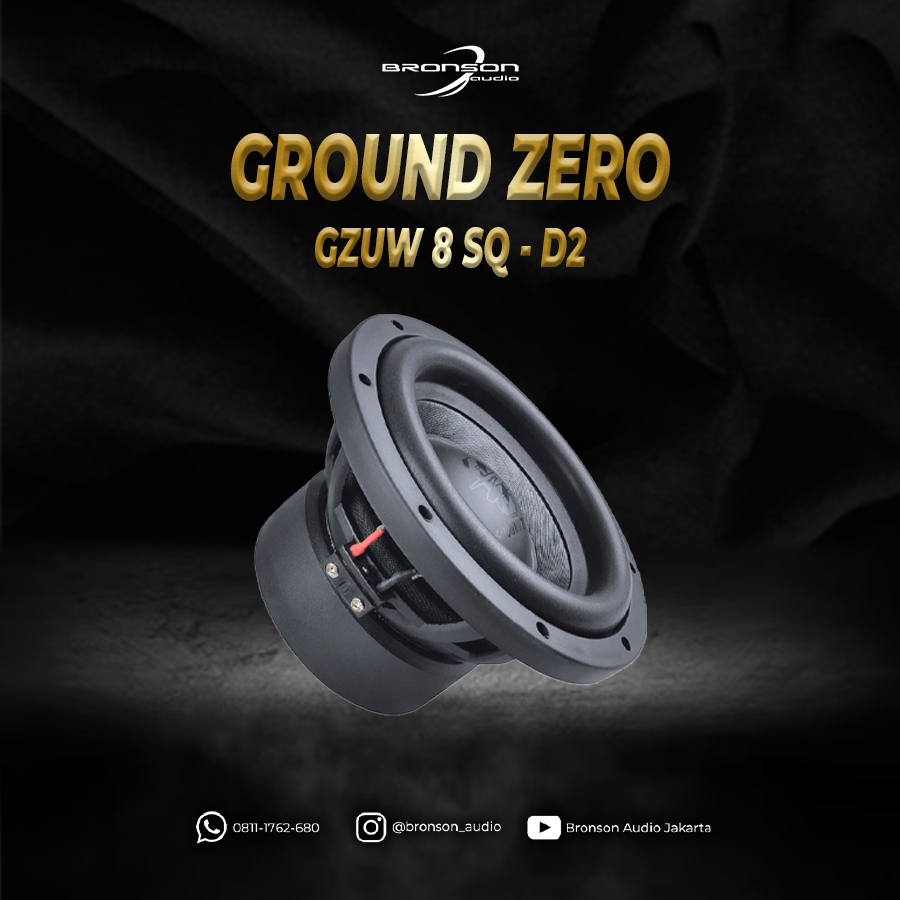 SUBWOOFER GROUND ZERO GZUW 8 SQ - D2