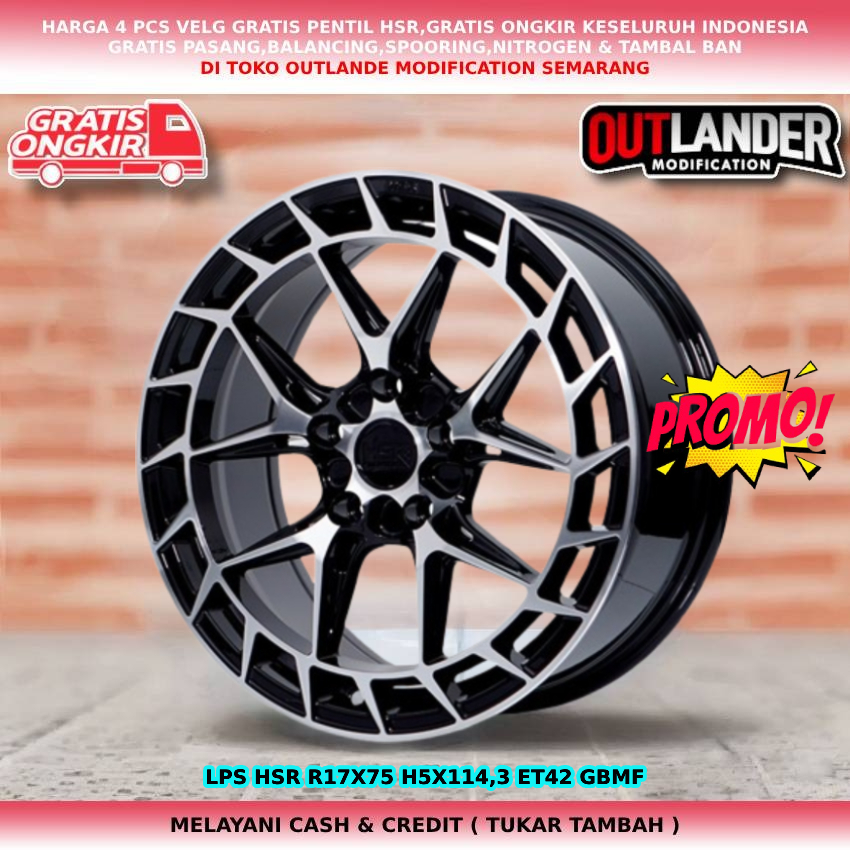Velg Mobil Ring 17 Hsr Wheel Lps Pelek R17 Wrv Hrv Innova Juke Brv Stream Outlander