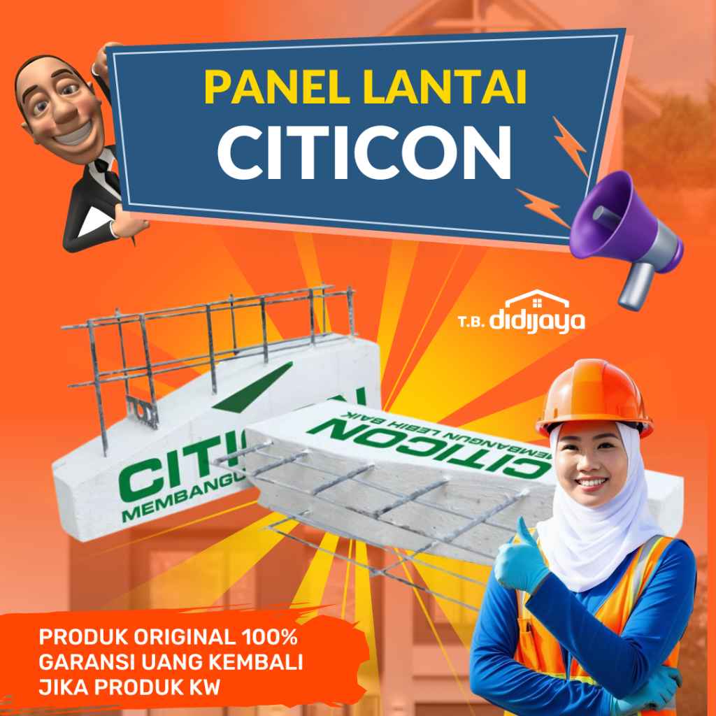 Panel Lantai Citicon Harga Perkubik - Pengganti dak cor konvensional