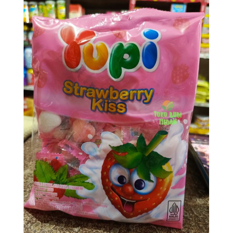 

Yupi Strawberry Kiss Kemasan 120gr