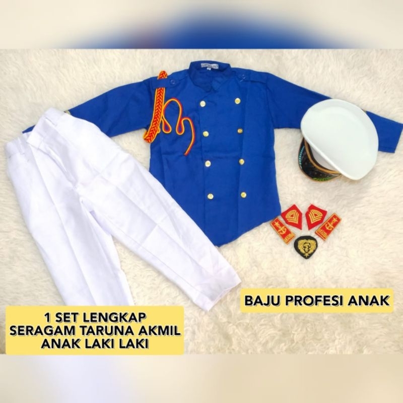 BAJU PROFESI TARUNA AKMIL LAKI-LAKI / BAJU SERAGAM TARUNA AKMIL BIRU
