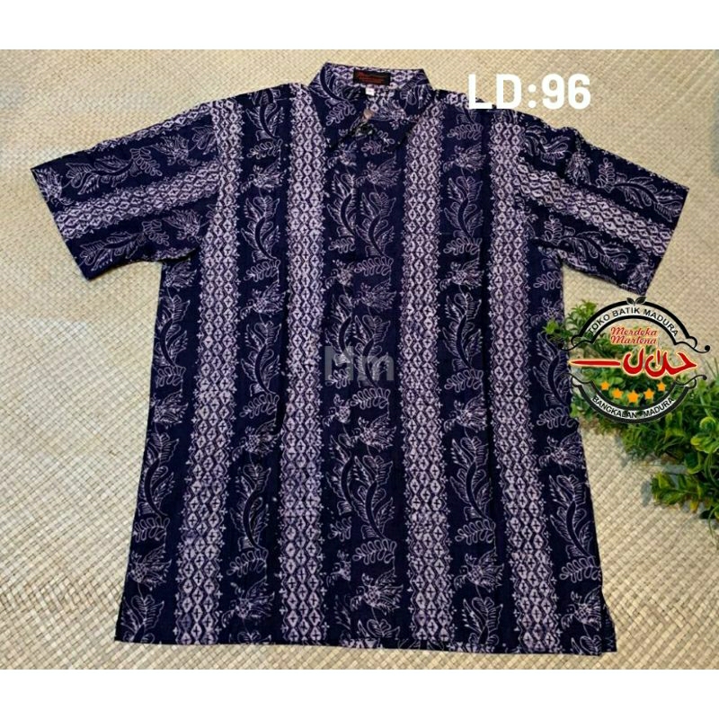 KEMEJA BAJU HEM PRIA BATIK TULIS MADURA