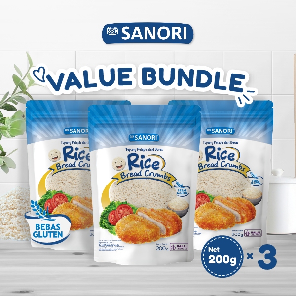 

Value Bundle - Tepung Roti Gluten Free Rice Bread Crumbs SBC Sanori